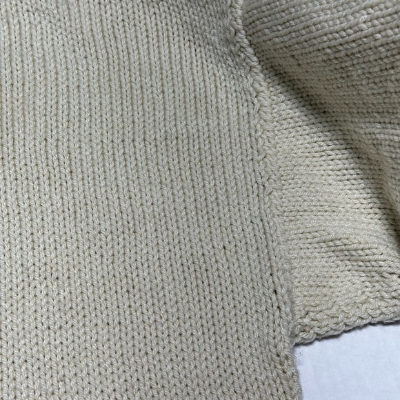 Vintage Handmade Christmas Sweater Santa Clause Size 4X HO HO HO on Back unisex - Picture 6 of 7